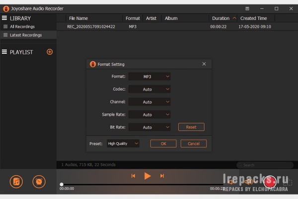 Joyoshare Audio Recorder 1.1.0.4 (Repack & Portable)
