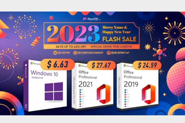 Лучшая новогодняя ограниченная распродажа: Microsoft Office 2021 стоит всего $14.22, а Windows 10 - от $6.63 на Keysoff!
