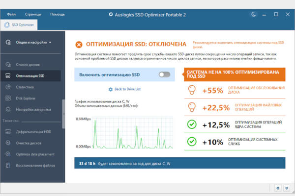 Auslogics SSD Optimizer 2.0.0.2 (Repack & Portable)