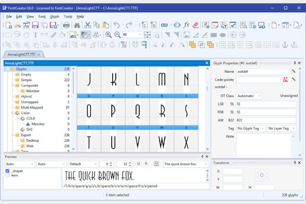 FontCreator 16.0.0.3061 (Repack & Portable)